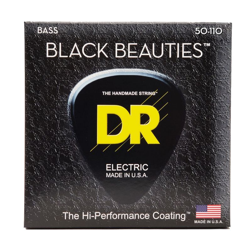 Набор струн DR Strings BLACK BEAUTIES Bass - Heavy (50-110)
